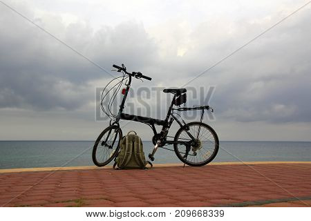 A bicycle is a wheeled vehicle driven by the muscular force of a person through the foot pedals