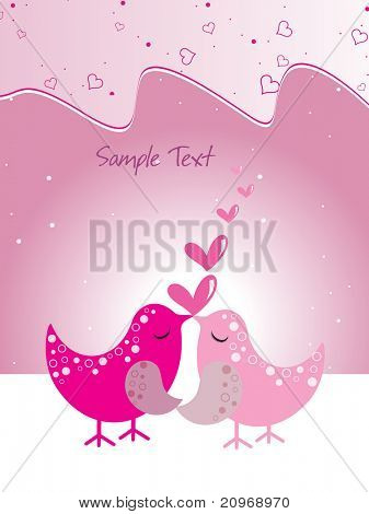 Vector illustration d'arrière-plan de l'amour romantique