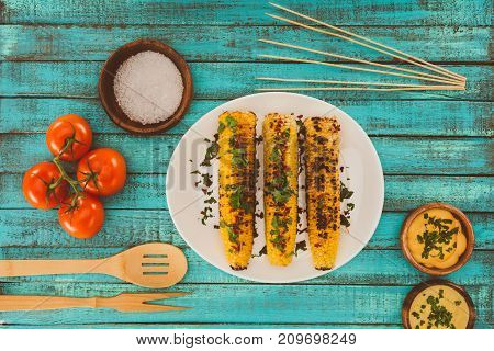 Grilled Corn With Spices