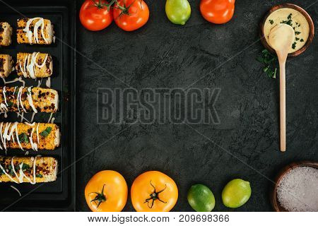 Grilled Corn And Tomatoes
