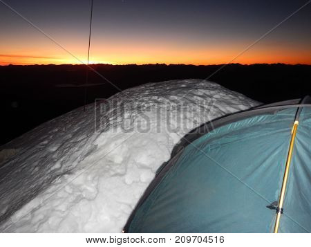 Sunrise View Form The Summit Of Grosser Priel