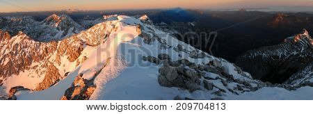 Sunrise View Form The Summit Of Grosser Priel