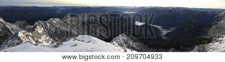 Sunrise View Form The Summit Of Grosser Priel