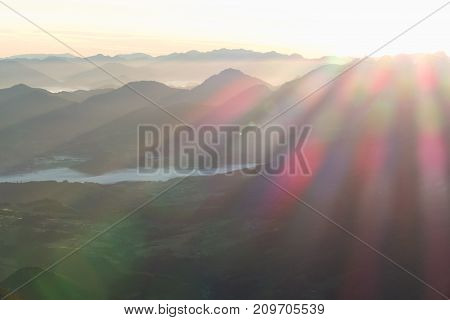 Sunrise View Form The Summit Of Grosser Priel