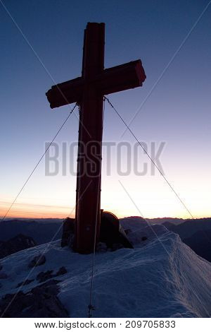 Sunrise View Form The Summit Of Grosser Priel