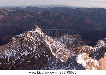 Sunrise View Form The Summit Of Grosser Priel