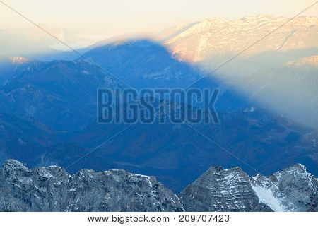 Sunrise View Form The Summit Of Grosser Priel