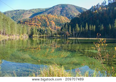 Reflection Of Grosser Priel Mountain