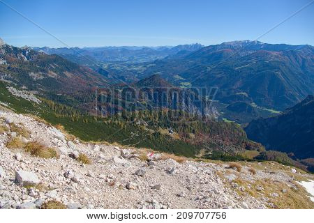 Autumn Hike To Grosser Priel Mountain