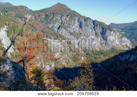 Autumn Hike To Grosser Priel Mountain