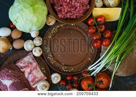 Serving culinary kitchen countryside handmade restaurant food cook traditional background