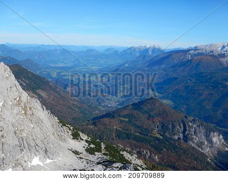 Autumn Hike To Grosser Priel Mountain