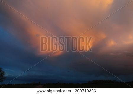 Eerie Sky Over Image Photo Free Trial Bigstock