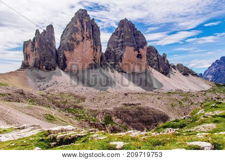 The Tre Cime di Lavaredo (Italian for 