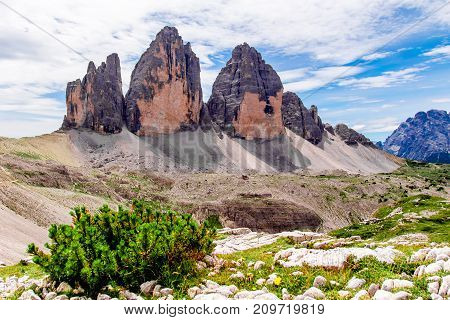 The Tre Cime di Lavaredo (Italian for 