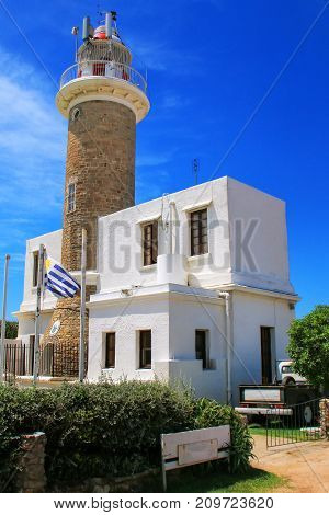 Punta Brava Lighthouse In Punta Carretas, Montevideo, Uruguay