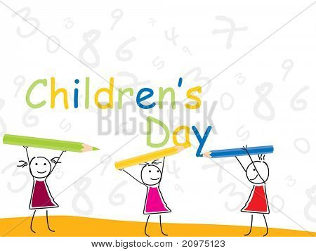 astratto sfondo kiddish funky per giorno bambini