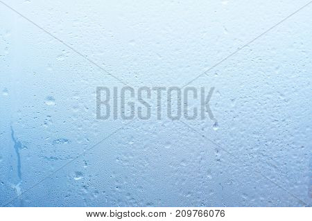 Excessive Air Humidity In The Room Resulted In Condensation On The Glass With Water Droplets