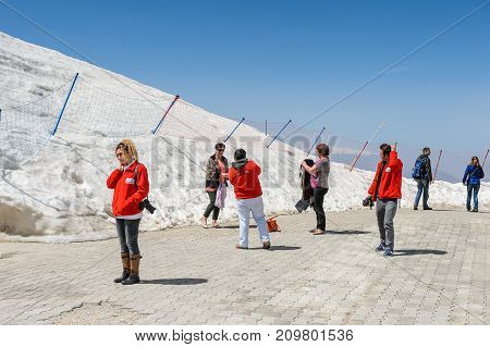 People On The Tahtali Mountain