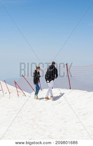 People On The Tahtali Mountain