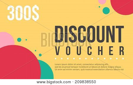 Collection stock gift voucher design vector illustration