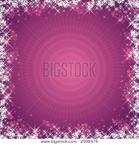 Pink Christmas baggrund, vektor 
