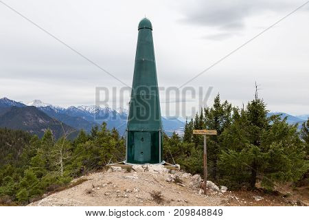 Top of Mt. Swansea near Invermere BC.