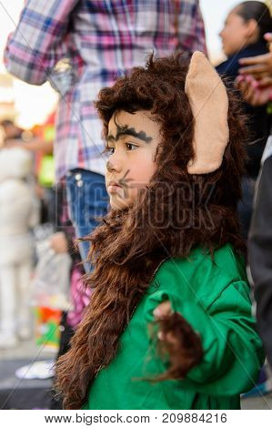 People On The Dia De Los Muertos In Mexico