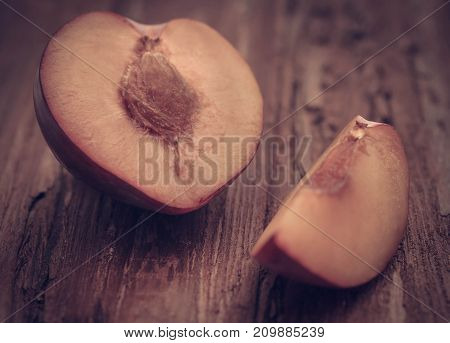 Blommer the finest Dansih plum on natural surface