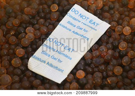 Silica gel used as absorbent of moisture in laboratory