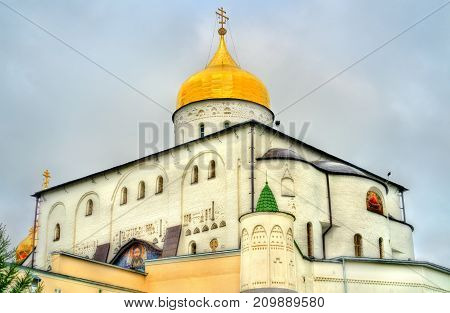 The Trinity Cathedral At Holy Dormition Pochayiv Lavra In Ternopil Region Of Ukraine