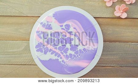 Mousse Cake With Mirror Glaze