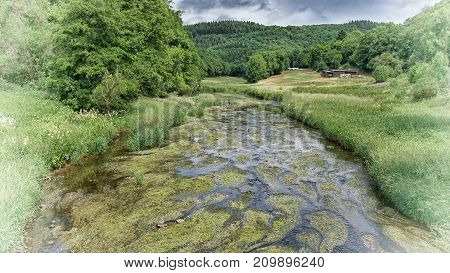 Landscape of Eifel area close to Bitburg, Germany, Europe