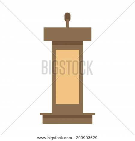 Flat vector design in icon lectern symbol.