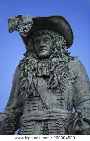 CARRICKFERGUS NORTHERN IRELAND - APRIL 20: King William of Orange 11 September 2017 at Carrickfergus. William landed here at 1690 to defeat the Catholic forces.
