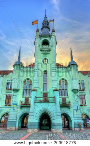 Town Hall Of Mukachevo In Zakarpattia Oblast, Ukraine