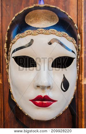 Venice City Of Italy. Triditional Venetian Carnival Mask