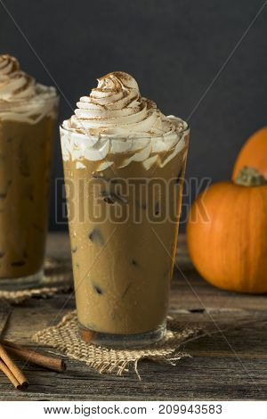 Sweet Iced Pumpkin Spice Latte