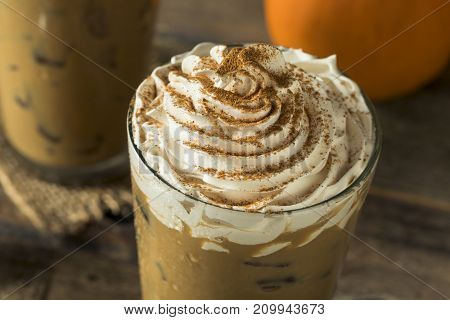 Sweet Iced Pumpkin Spice Latte