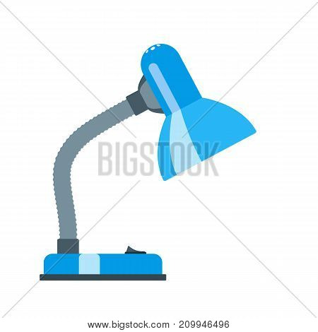 Office desk lamp. Flat design Vector illustration