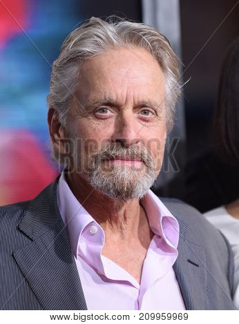 LOS ANGELES - SEP 27:  Michael Douglas arrives for the 'Flatliners' World Premiere on September 27, 2017 in Los Angeles, CA