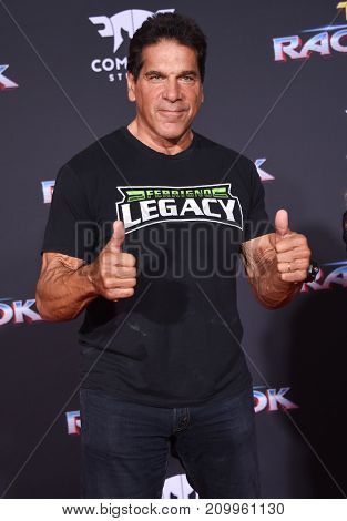 LOS ANGELES - OCT 10:  Lou Ferrigno arrives for the 