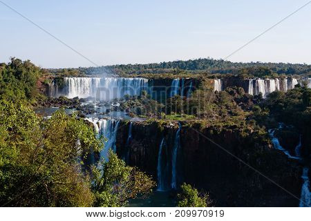 Landscape from Iguazu Falls National Park Argentina. World heritage site. South America Adventure travel