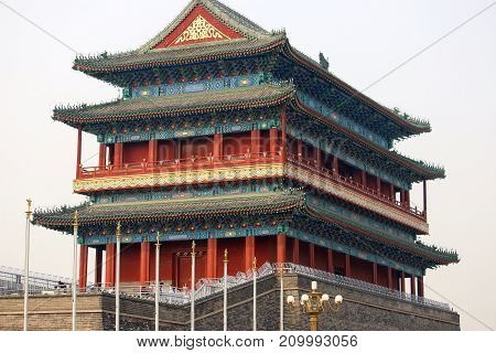Zhengyang Gate south of Tiananmen Square in Beijing