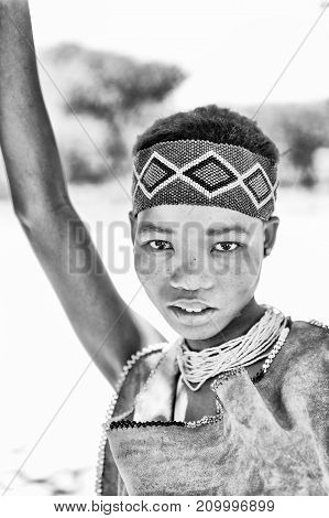 Bushman People In Namibia