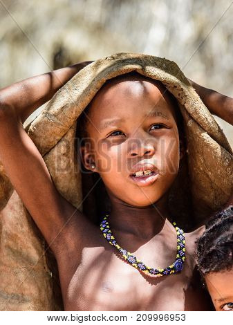 Bushman People In Namibia
