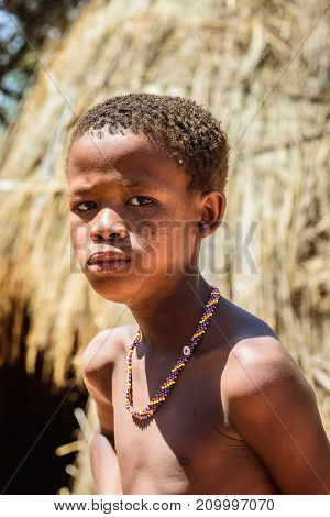 Bushman People In Namibia