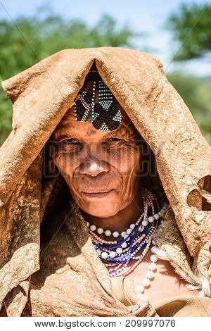 Bushman People In Namibia