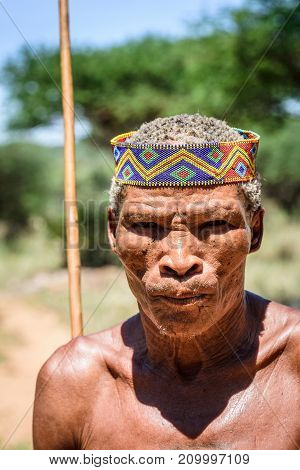 Bushman People In Namibia