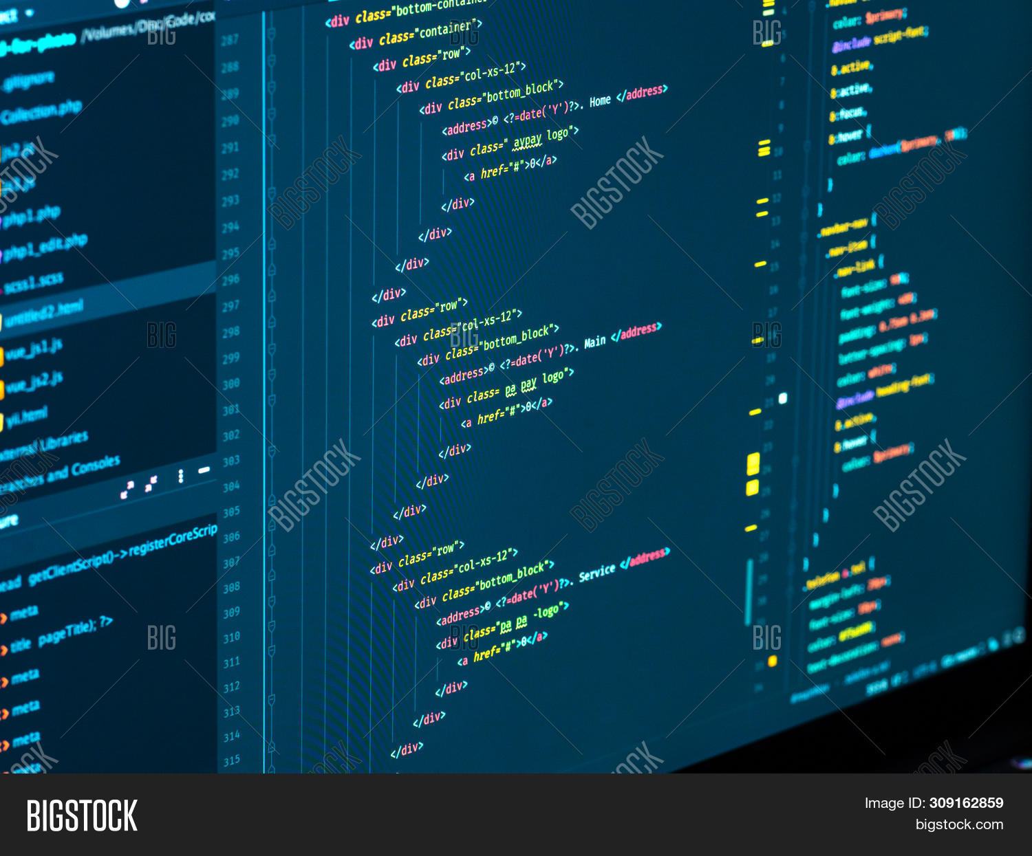 Closeup Coding On Image & Photo (Free Trial) | Bigstock